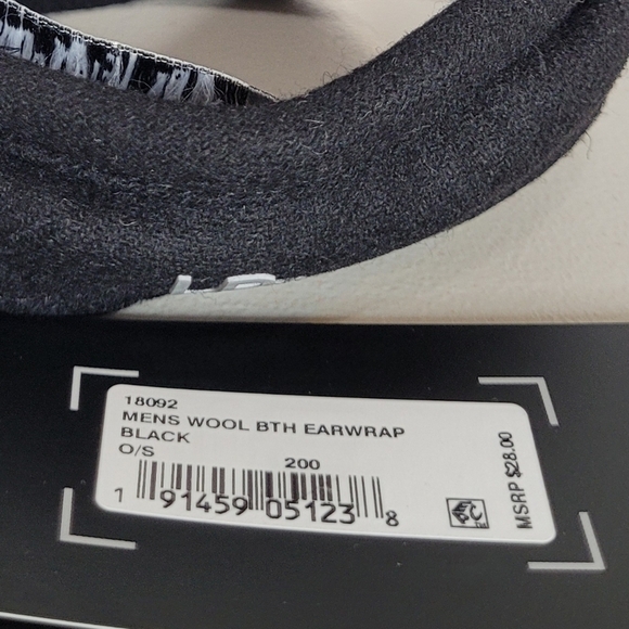 UR Powered Men's Wool Blend Behind The Head Ear Warmers - Size OS - Picture 7 of 7